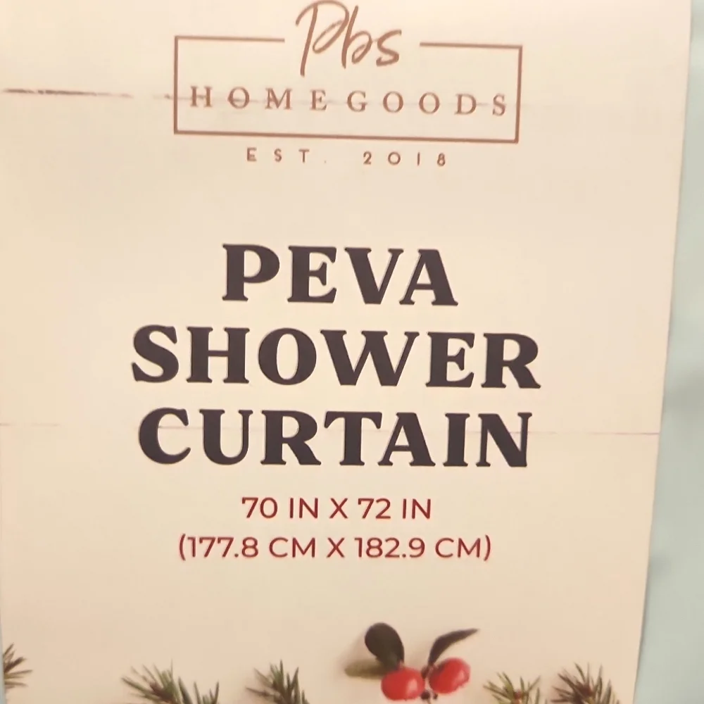 Penguin winter shower curtain